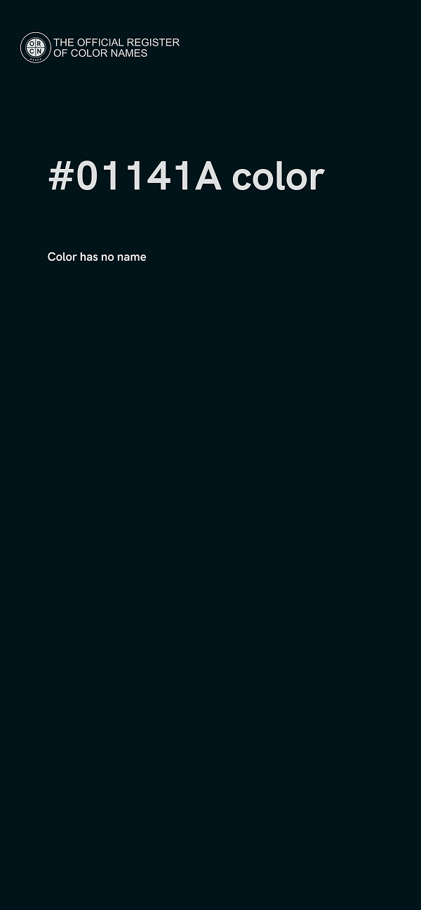 #01141A color image