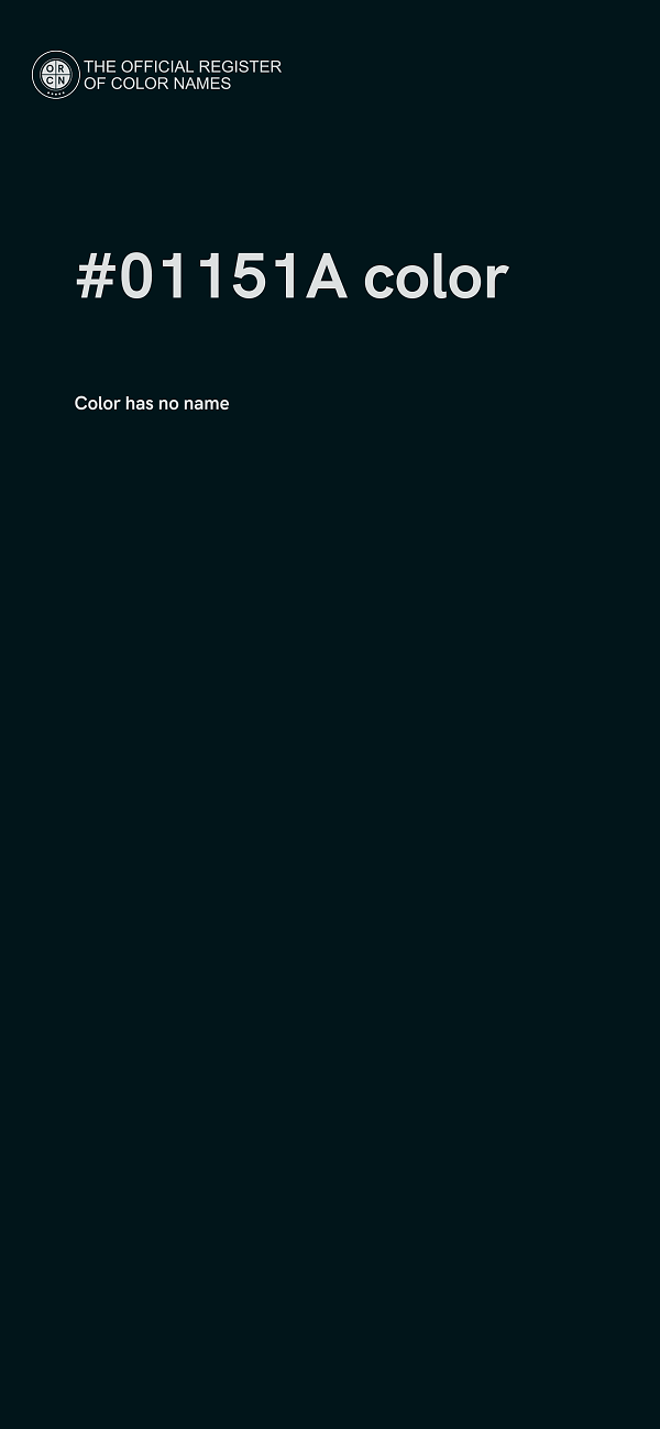 #01151A color image