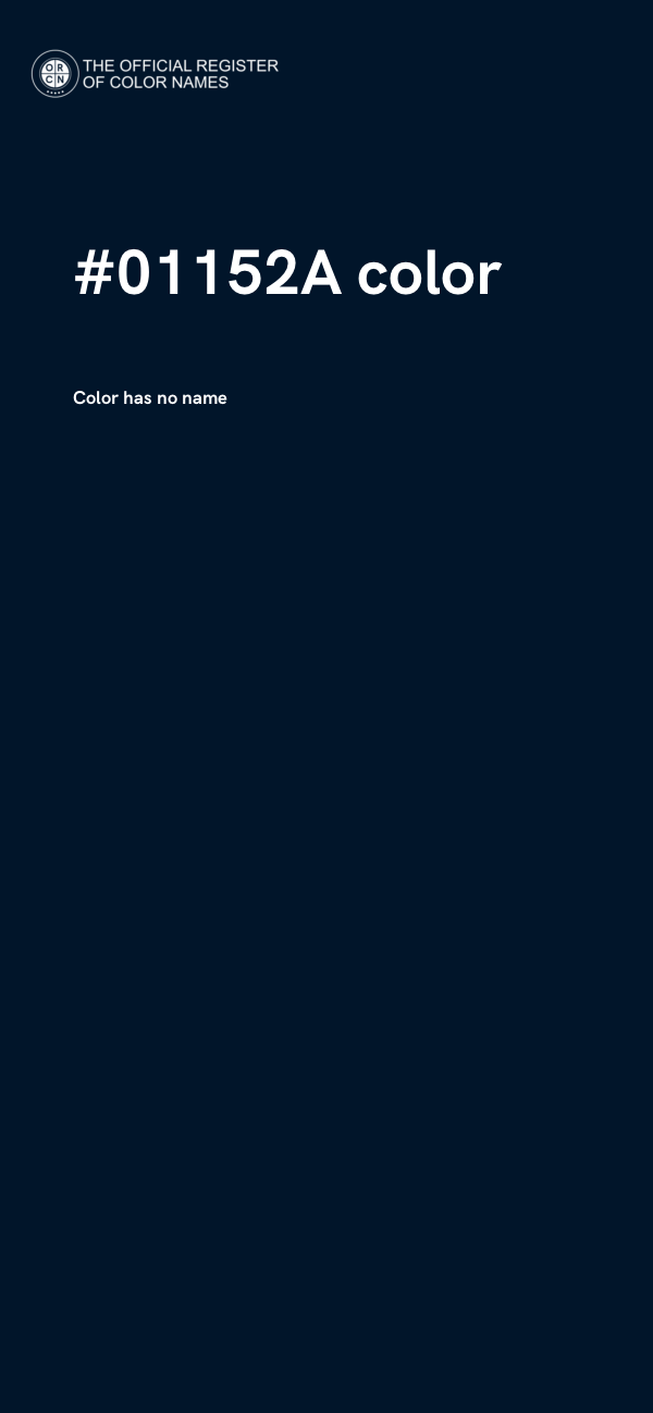 #01152A color image