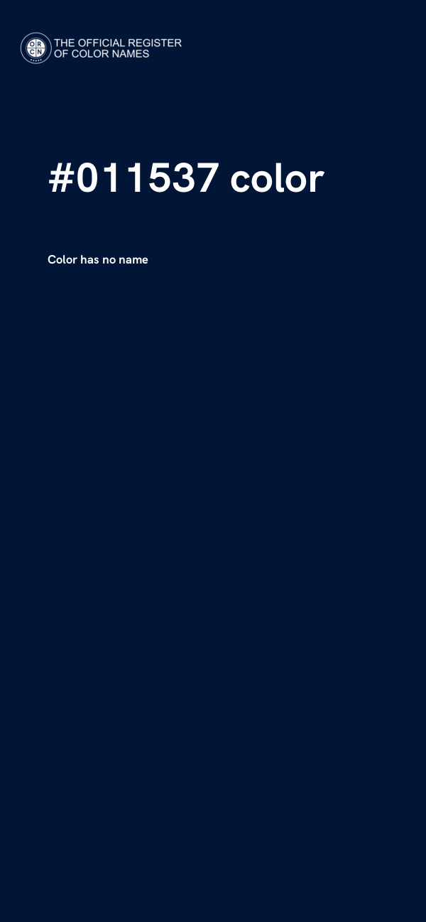 #011537 color image