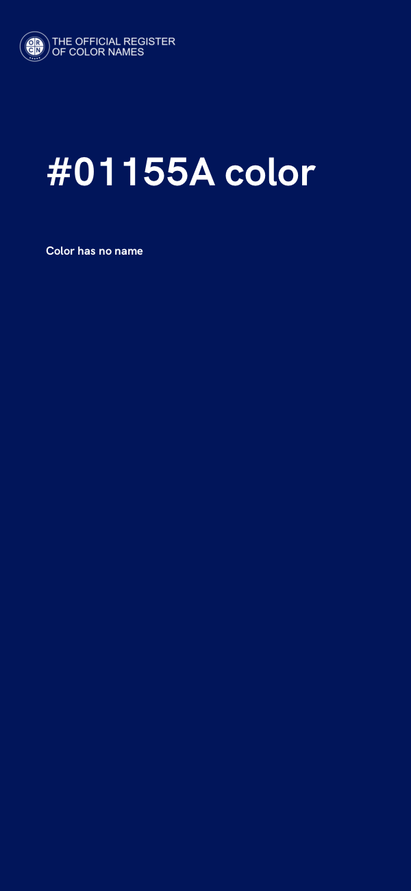 #01155A color image