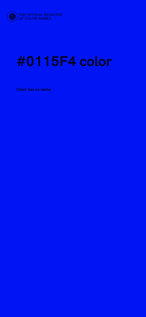 #0115F4 color image