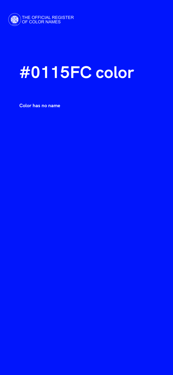 #0115FC color image