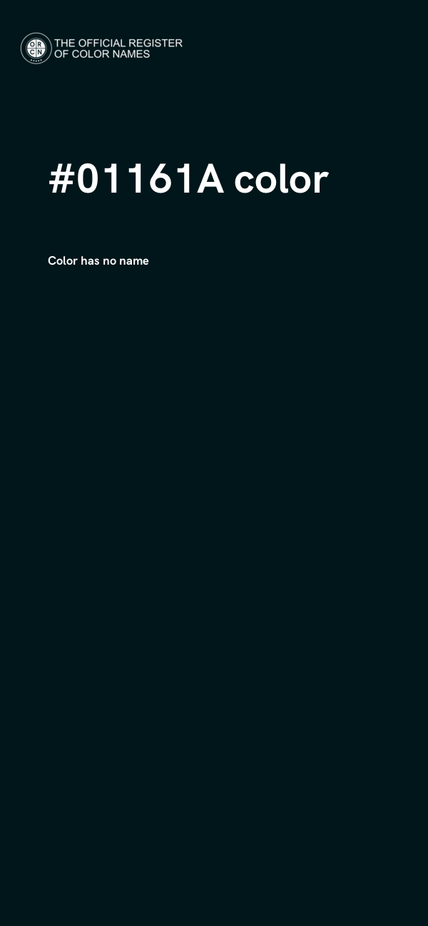 #01161A color image