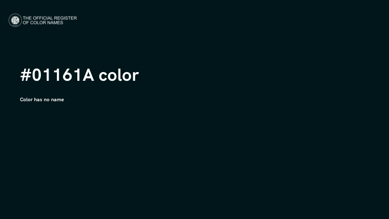 #01161A color image