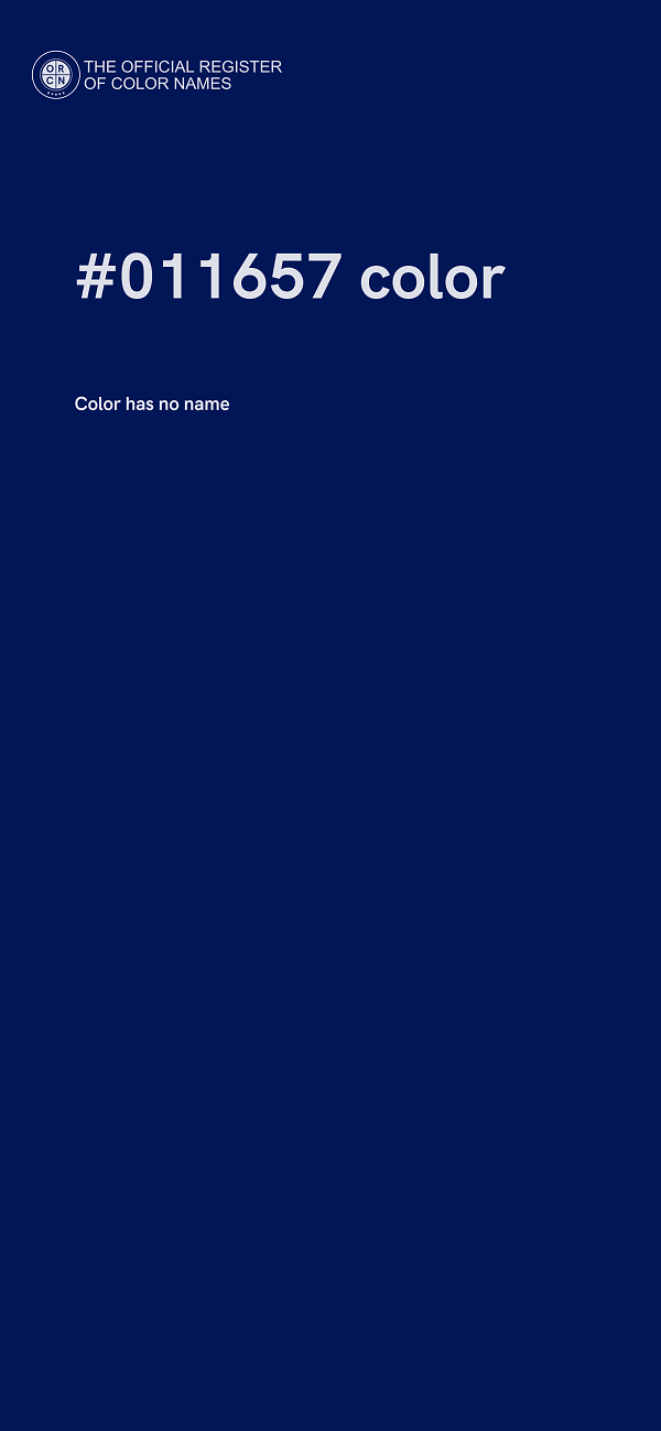 #011657 color image