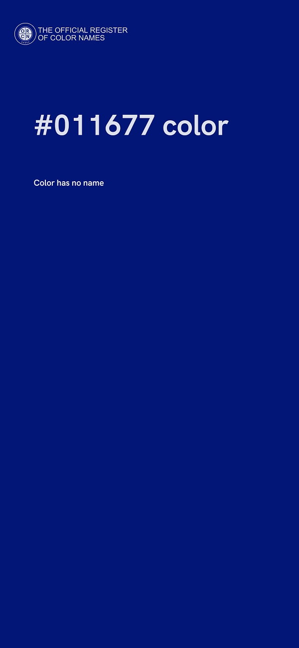 #011677 color image