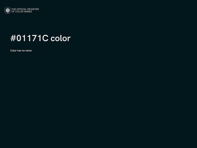 #01171C color image