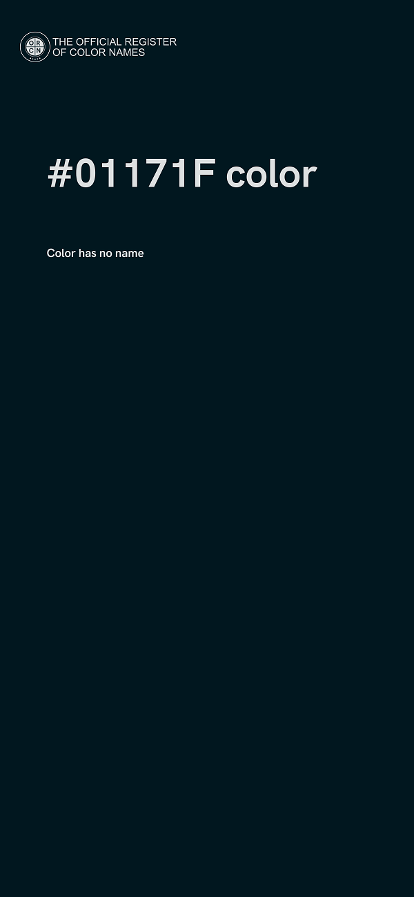 #01171F color image