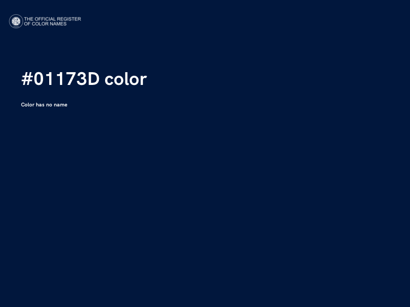 #01173D color image