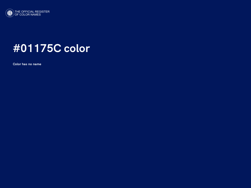 #01175C color image