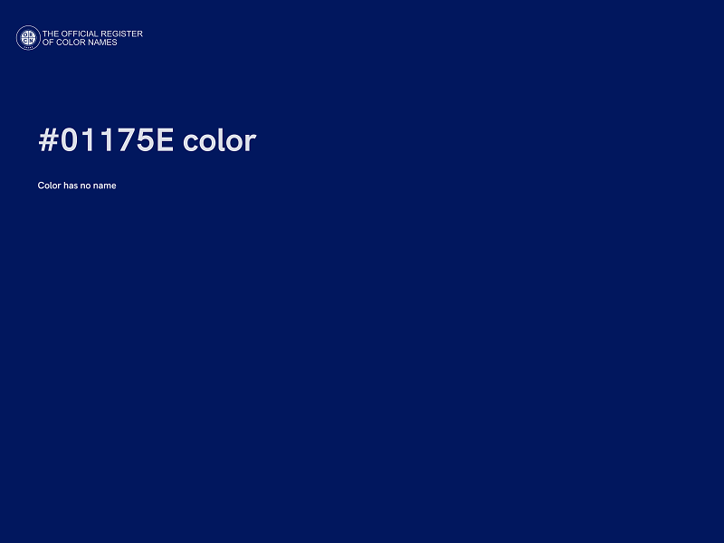 #01175E color image