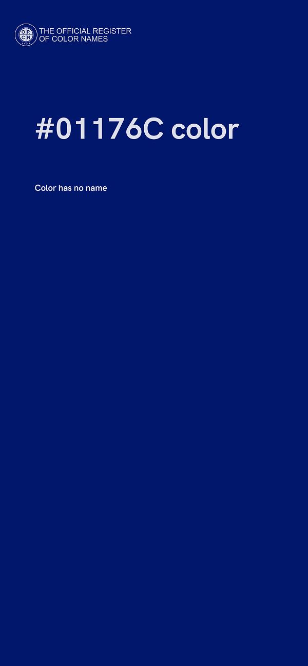 #01176C color image