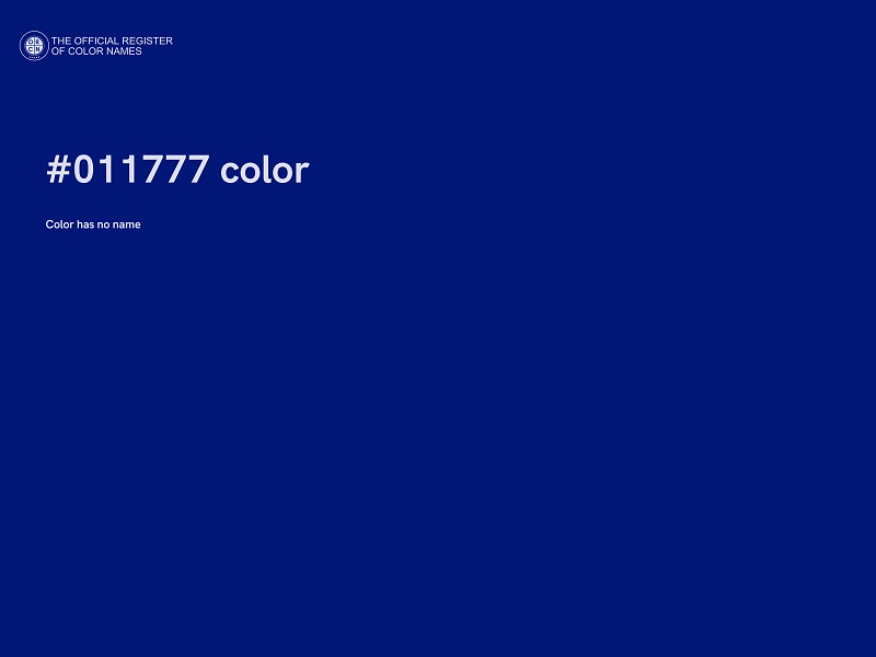#011777 color image