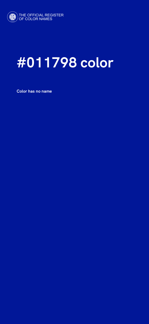 #011798 color image