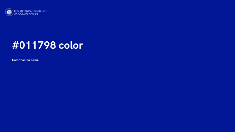 #011798 color image