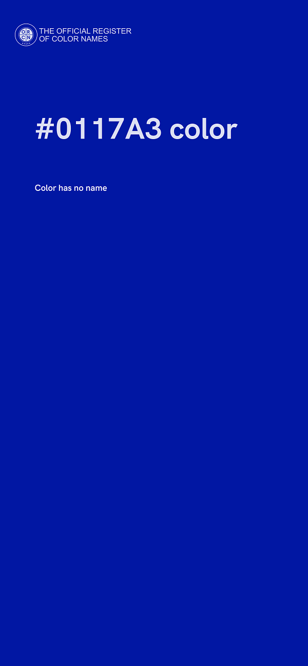 #0117A3 color image