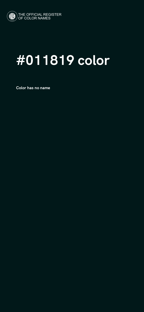 #011819 color image
