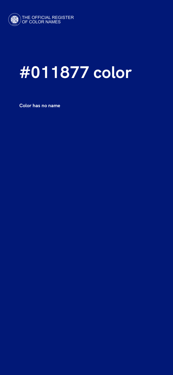 #011877 color image