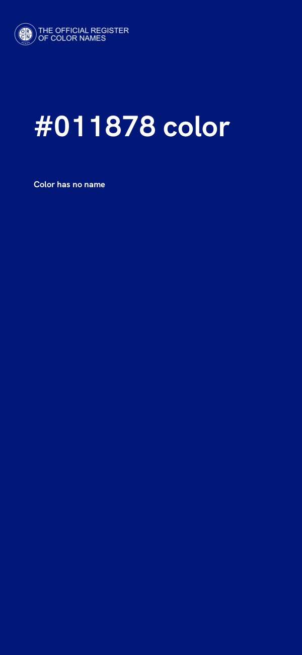 #011878 color image