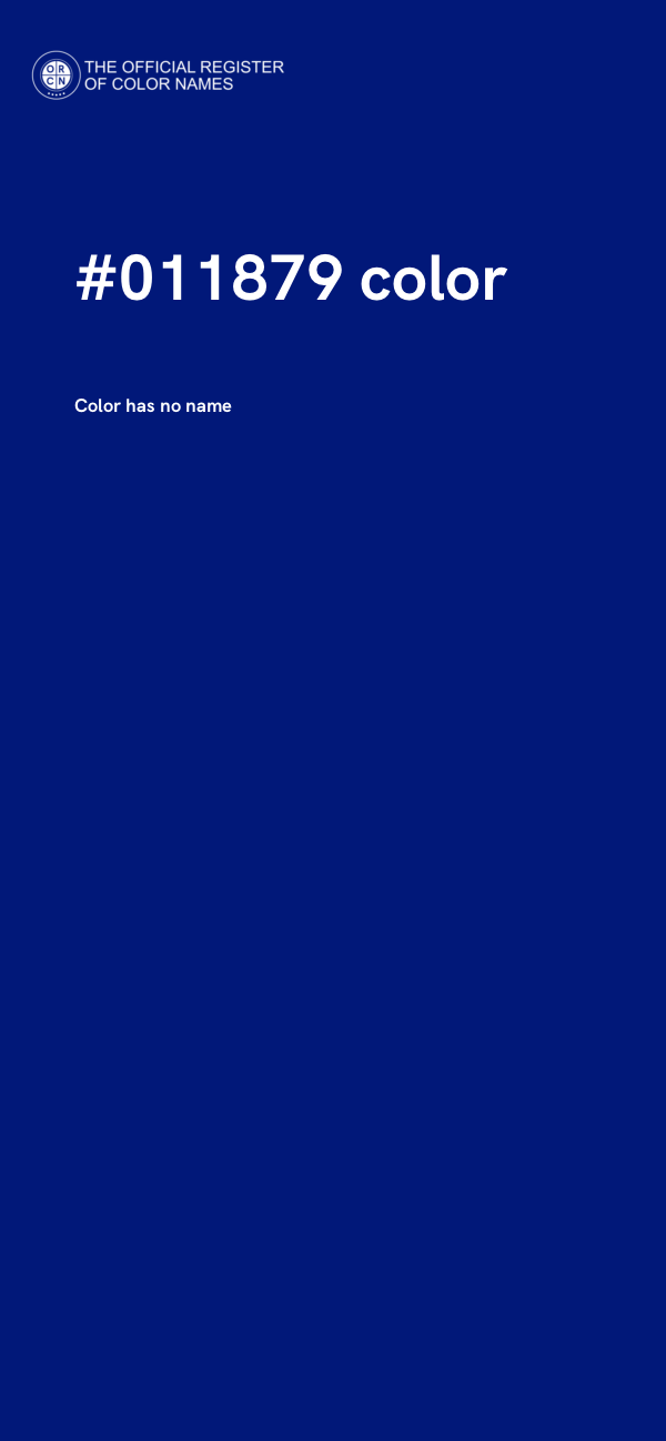 #011879 color image