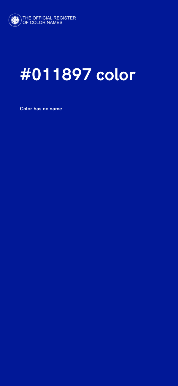 #011897 color image