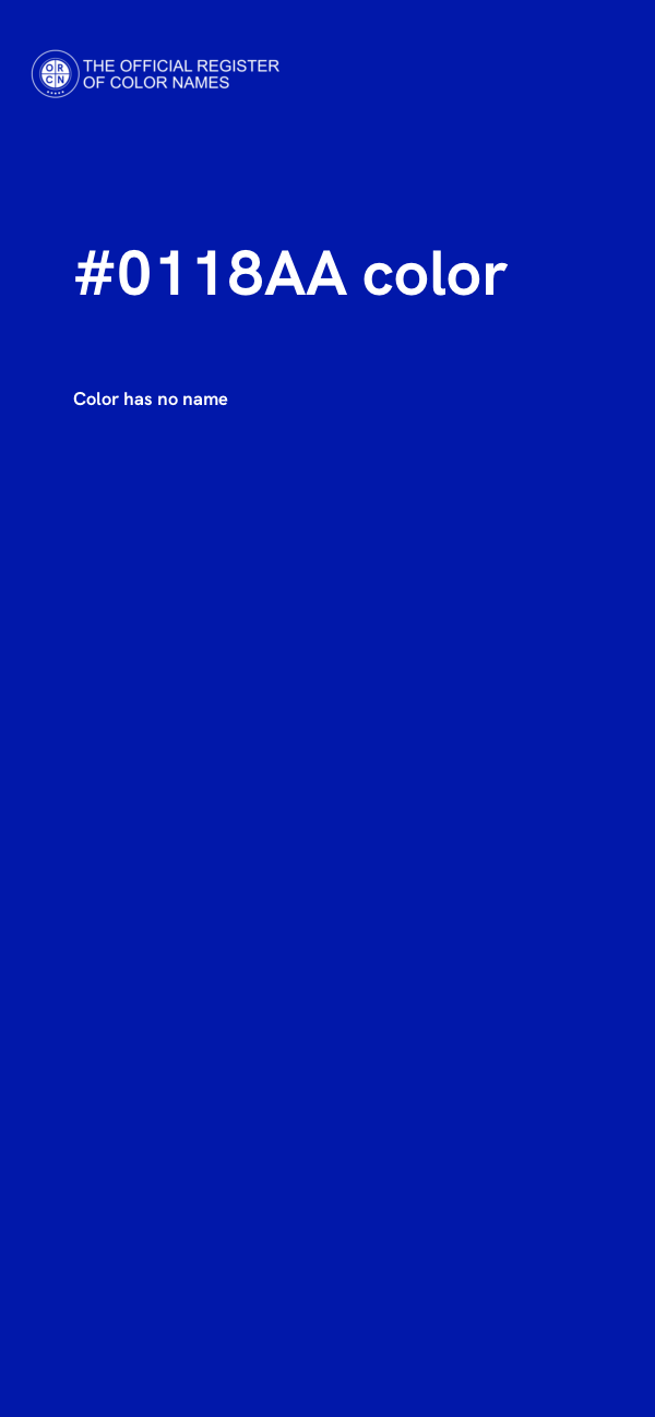 #0118AA color image