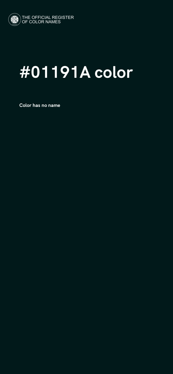#01191A color image