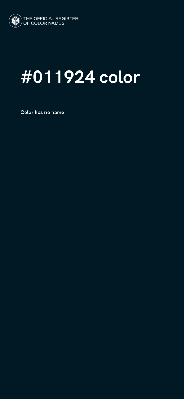 #011924 color image