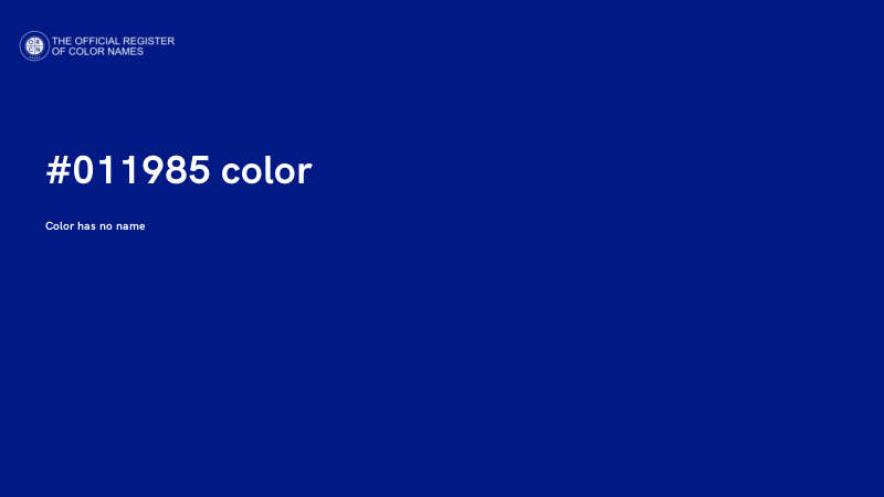 #011985 color image