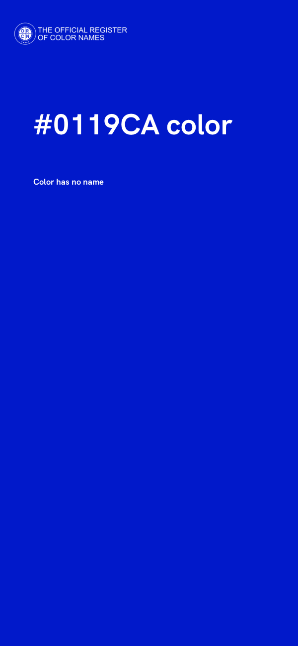 #0119CA color image