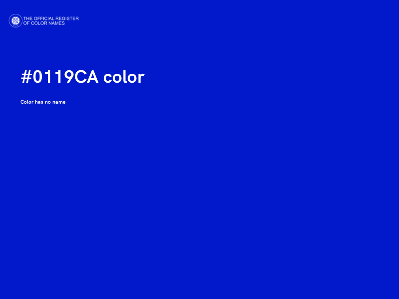#0119CA color image