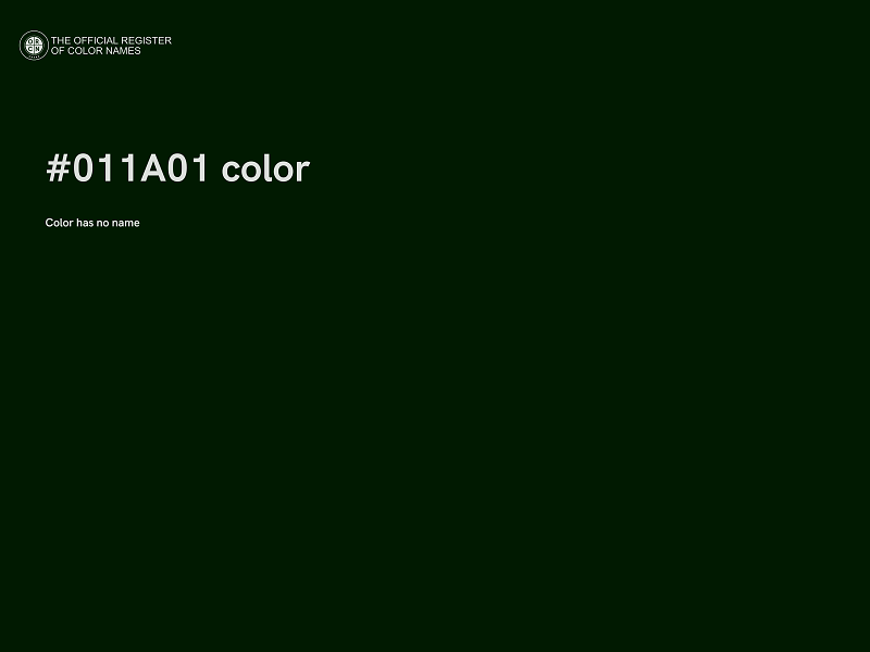 #011A01 color image
