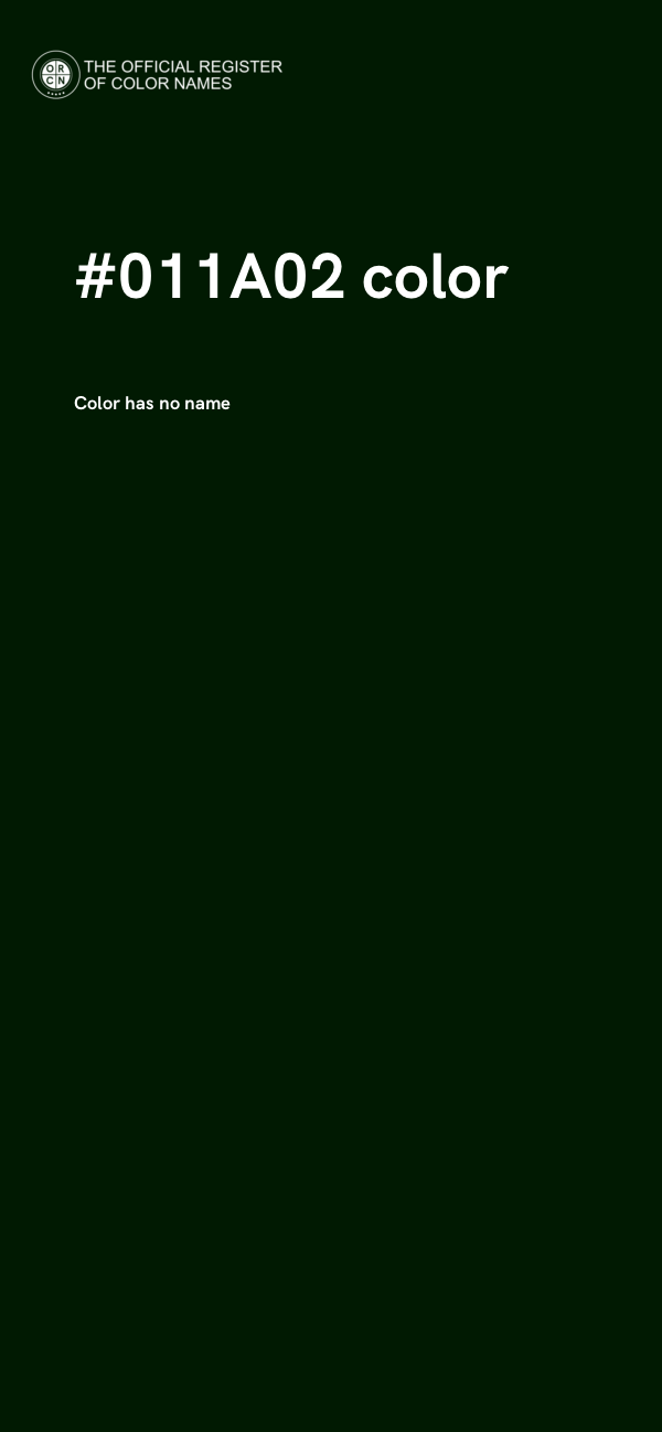 #011A02 color image