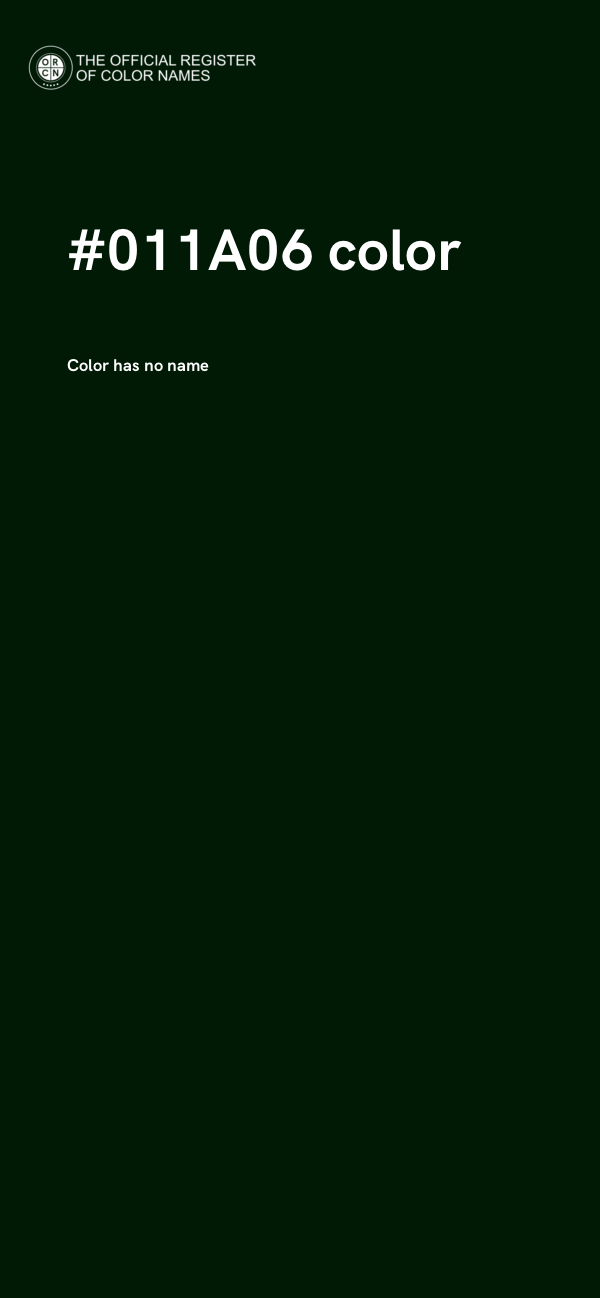 #011A06 color image