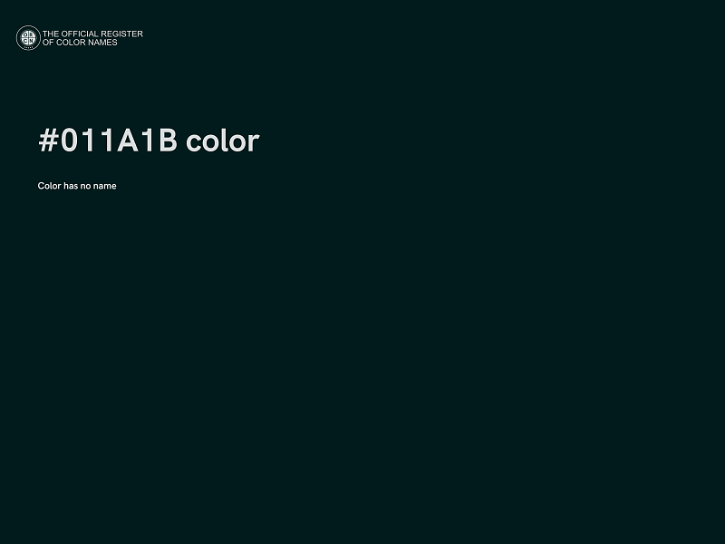 #011A1B color image