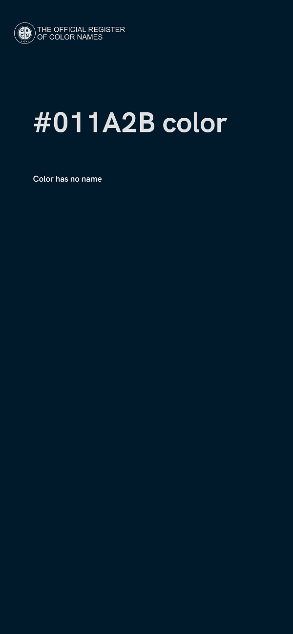 #011A2B color image