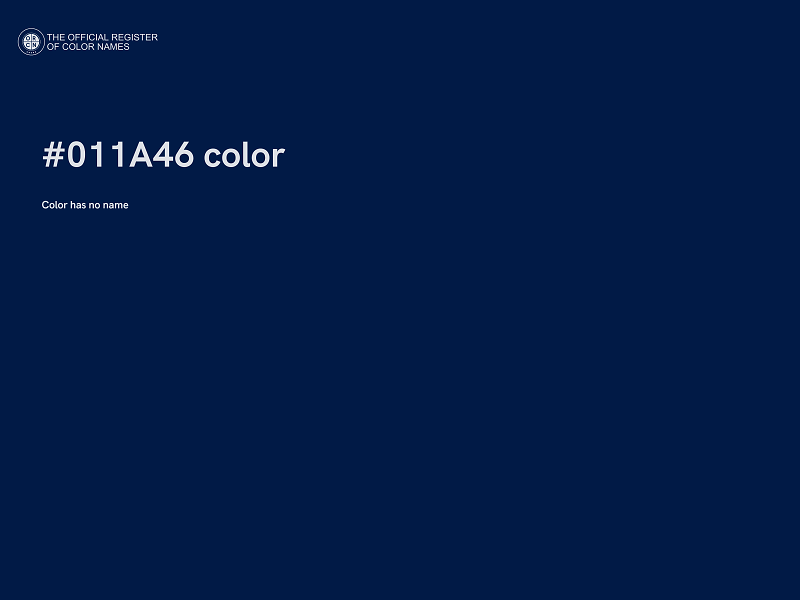 #011A46 color image