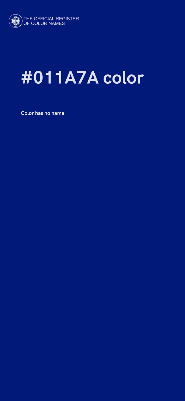 #011A7A color image