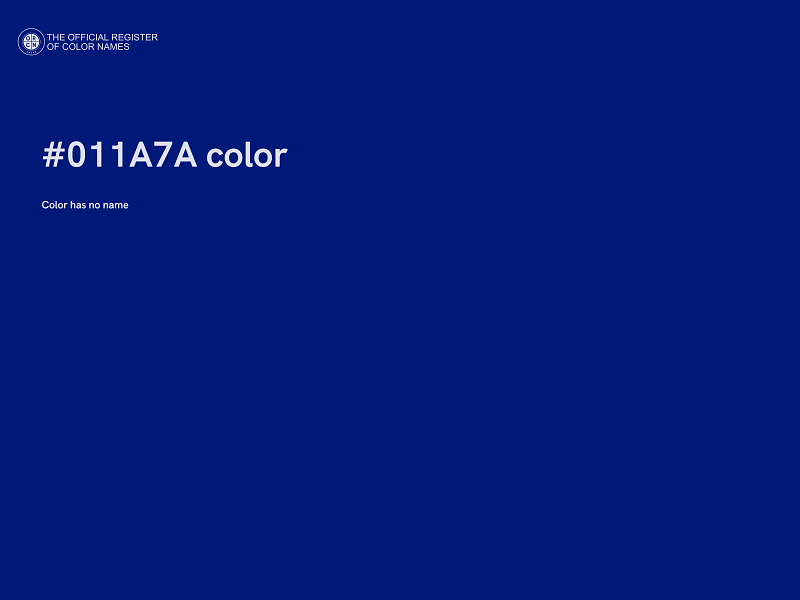 #011A7A color image