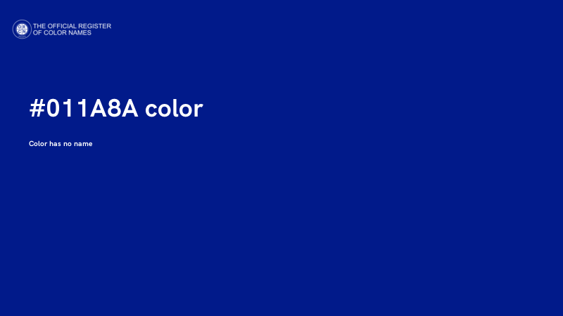 #011A8A color image