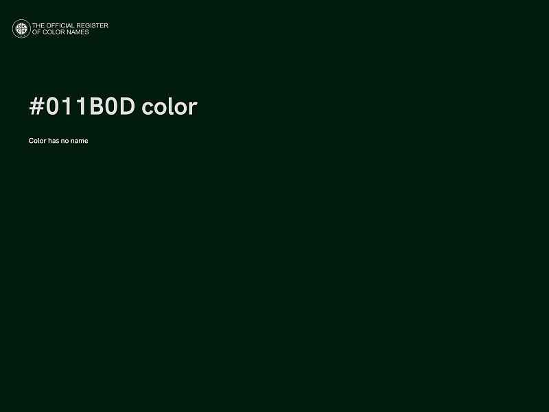 #011B0D color image