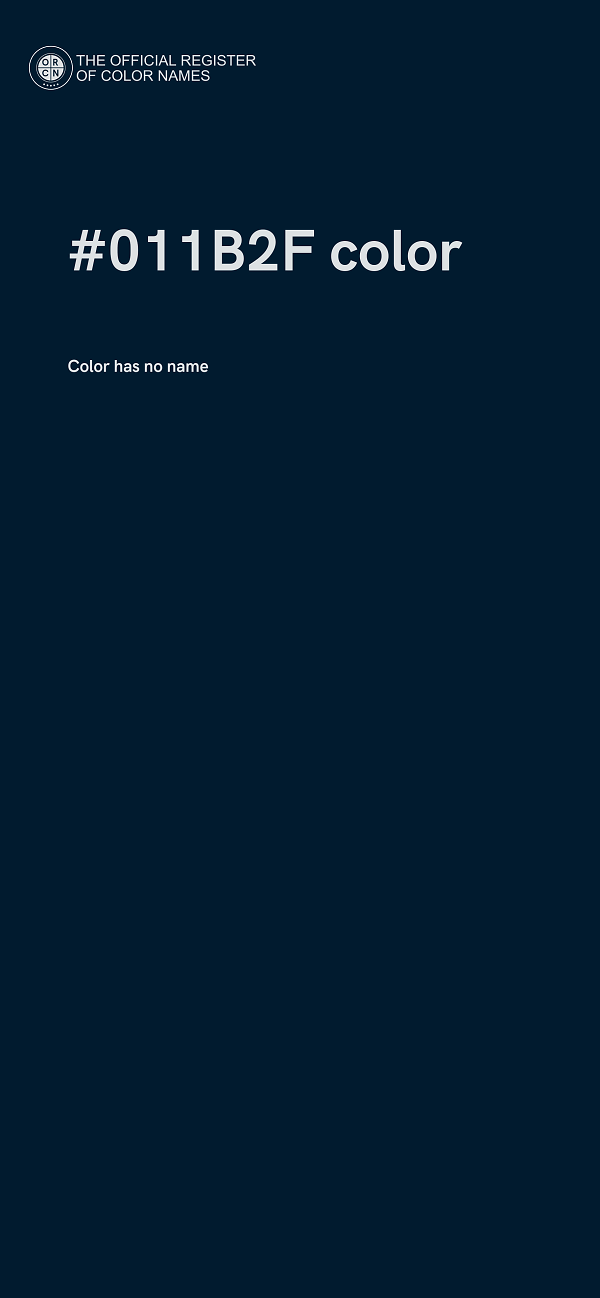 #011B2F color image