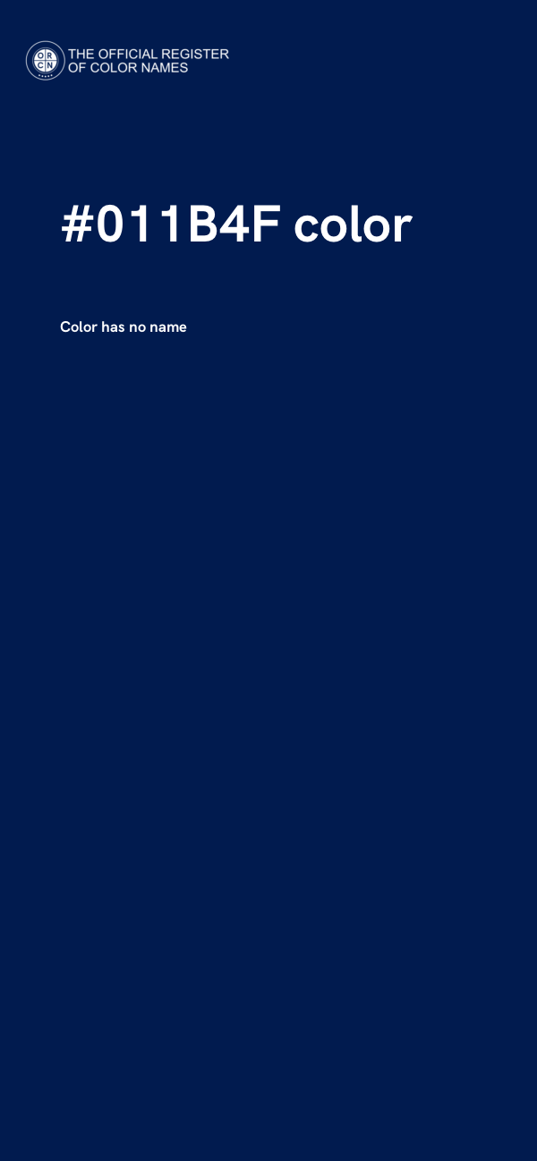 #011B4F color image