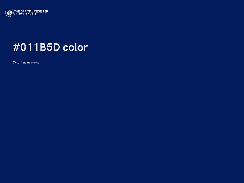 #011B5D color image