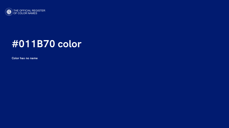 #011B70 color image