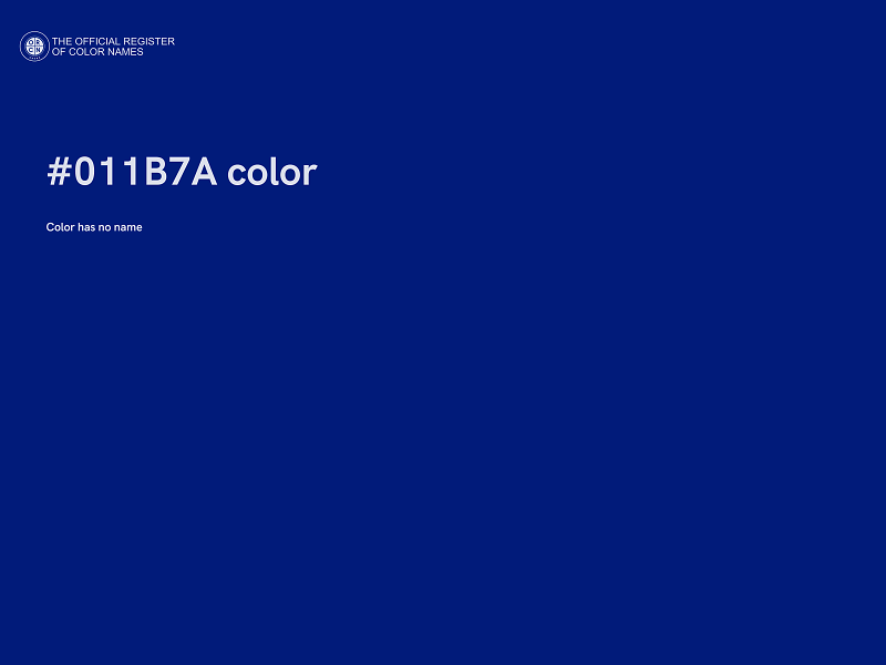 #011B7A color image