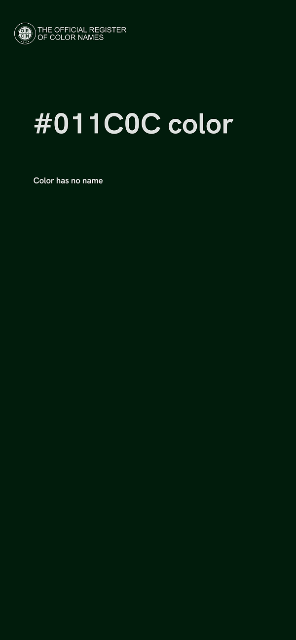 #011C0C color image