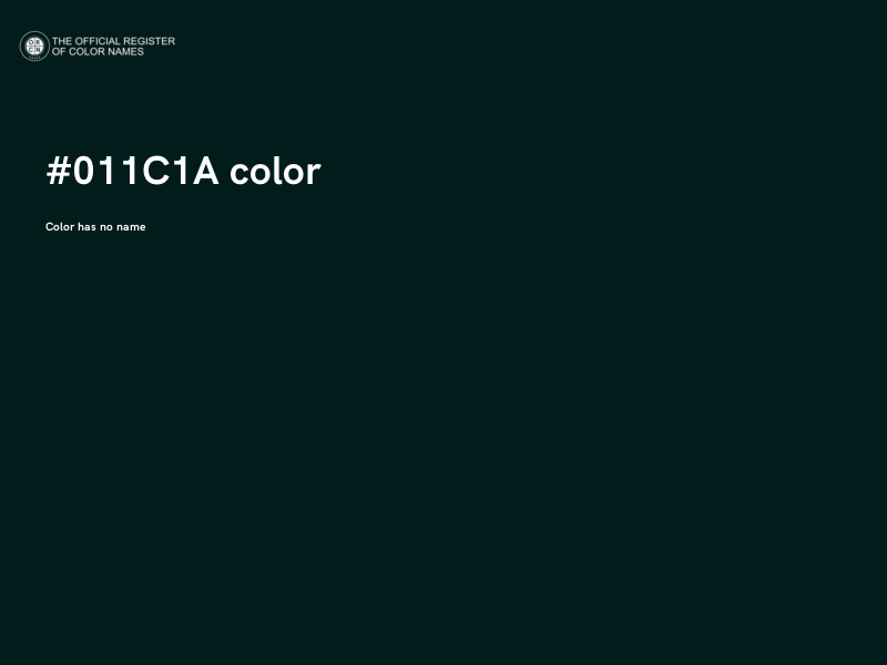 #011C1A color image