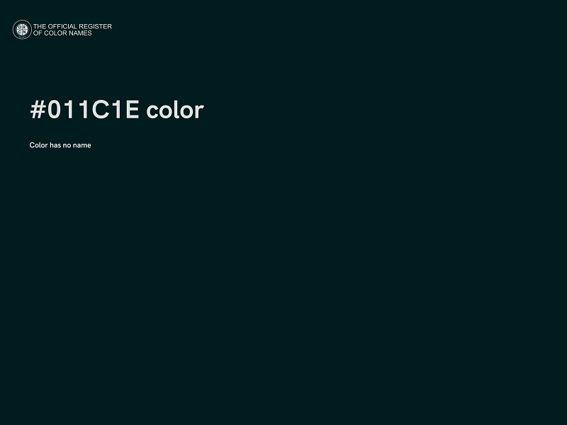 #011C1E color image